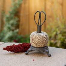 Load image into Gallery viewer, Cast Iron Scissors &amp; Yarn Holder