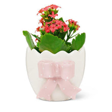 Load image into Gallery viewer, Small Egg Vase with Pink Bow