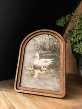 Load image into Gallery viewer, Arched Vintage Pond Ducks Art