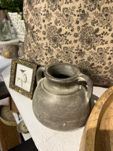 Load image into Gallery viewer, 5.7" Antique Charcoal Wash 2 Handle Vase