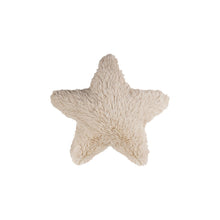 Load image into Gallery viewer, Cream Faux Fur Star Pillow