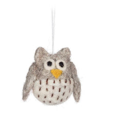 Load image into Gallery viewer, Mini Felt Owl Ornament