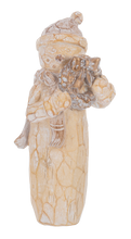 Load image into Gallery viewer, Carved Woodland Snowman Figurines
