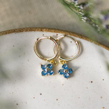Load image into Gallery viewer, Sky Blue Twila Hoops