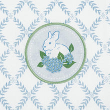 Load image into Gallery viewer, Hydrangea Bunny Embellished Dish Towel