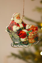 Load image into Gallery viewer, Santa's Sleigh Vintage Iron Ornament