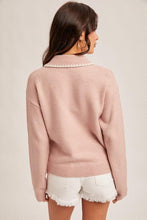 Load image into Gallery viewer, Pink June Embroidered Sweater