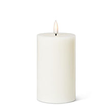 Load image into Gallery viewer, Sand Med-Lrg Luxlite Pillar Candle