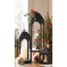 Load image into Gallery viewer, Yuletide Stripe Nostalgic Santa Figurine