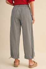 Load image into Gallery viewer, Black Stripe Parachute Pants