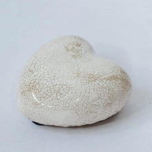 Load image into Gallery viewer, Cream Ceramic Heart