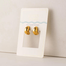 Load image into Gallery viewer, Crest Dome Hoop Earrings