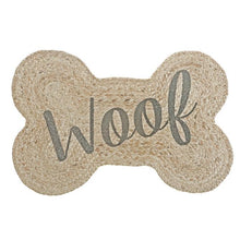 Load image into Gallery viewer, Woof Bone Shape Jute Dog Mat