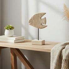 Load image into Gallery viewer, Mango Wood Fish on Stand