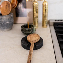 Load image into Gallery viewer, Charcoal Marble Round Spoon