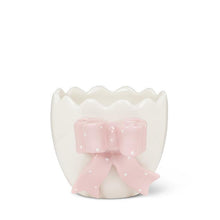 Load image into Gallery viewer, Small Egg Vase with Pink Bow