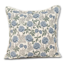Load image into Gallery viewer, Blue Floral Pillow