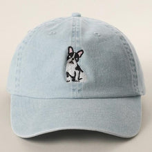 Load image into Gallery viewer, Boston Terrier Embroidered Denim Cap