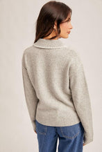 Load image into Gallery viewer, Grey June Embroidered Sweater