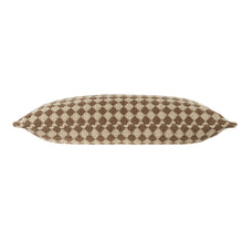 Load image into Gallery viewer, Brown Check Weave Pillow