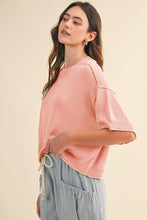 Load image into Gallery viewer, Coral Peach Cassidy Lightweight Sweater
