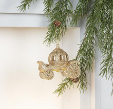 Load image into Gallery viewer, Glitter Carriage Ornament