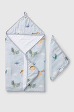 Load image into Gallery viewer, Magical Dragons Hooded Towel Set