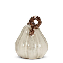 Load image into Gallery viewer, White Ceramic Gourd