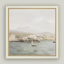 Load image into Gallery viewer, Sailboat Landscape Antique Framed Art