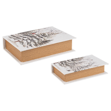 Load image into Gallery viewer, Winter Bird Book Decor