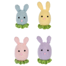 Load image into Gallery viewer, Crochet Bunny Head Figurine