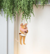 Load image into Gallery viewer, Mouse with Cupcake Ornament