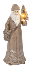 Load image into Gallery viewer, LED Woodland Santa Figurines