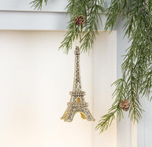 Load image into Gallery viewer, Glitter Eiffel Tower Ornament