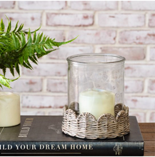 Load image into Gallery viewer, Willow Base Glass Candle Holder