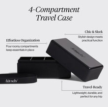 Load image into Gallery viewer, 4-Compartment Black Travel Case