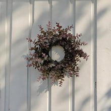 Load image into Gallery viewer, Burgundy Eucalyptus Candle Ring
