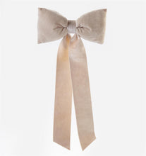 Load image into Gallery viewer, Large Cream Velvet Finish Bow
