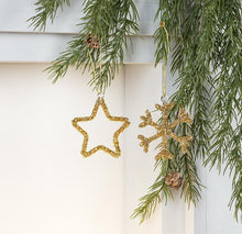 Load image into Gallery viewer, Gold Beaded Ornaments
