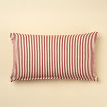 Load image into Gallery viewer, Red Ticking Stripe Pillow
