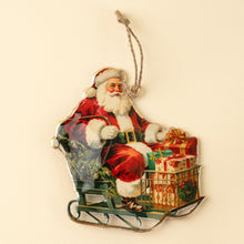 Load image into Gallery viewer, Santa's Sleigh Vintage Iron Ornament