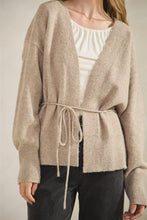 Load image into Gallery viewer, Margot Soft Knit Tie Waist Cardigan