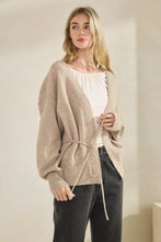Load image into Gallery viewer, Margot Soft Knit Tie Waist Cardigan