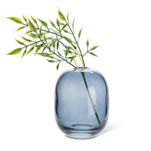 Load image into Gallery viewer, Medium Dark Blue Barrel Vase
