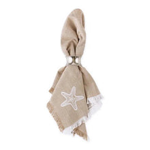 Load image into Gallery viewer, Embroidered Starfish Napkins