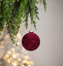 Load image into Gallery viewer, Burgundy Velvet Ornament