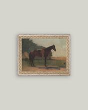 Load image into Gallery viewer, Saddled Horse Antique Framed Art