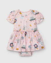 Load image into Gallery viewer, Astro Explorers Bodysuit Dress Short Sleeve