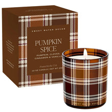 Load image into Gallery viewer, Pumpkin Spice Plaid Boxed Candle