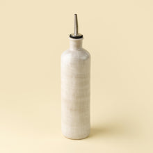 Load image into Gallery viewer, Rustic White Stoneware Olive Oil Cruet